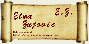Elma Žujović vizit kartica